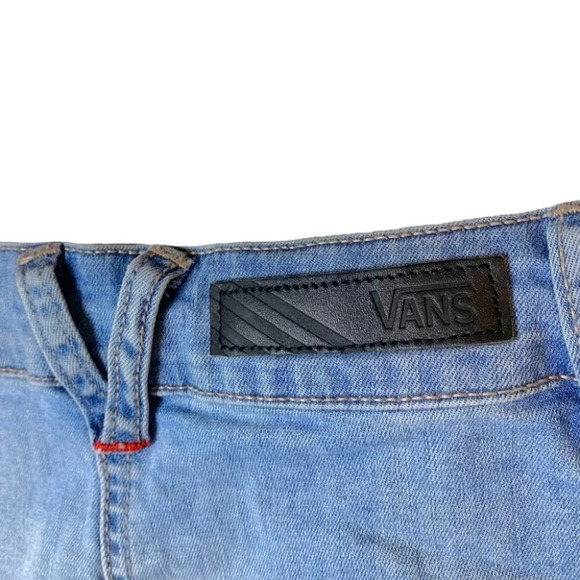Vans Blue Denim Front Button Mini  Skirt - Picture 5 of 7